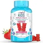 VITAFUL Kids - Vitaminas para Niños - Gomitas Multivitamínicas Immune Defences - Vitaminas A,B,C,D,E - Fibra Brebiótica Natural - Sin azúcar - 100% Vegano - 120 Gomitas