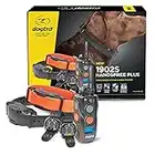 Dogtra 1902S HANDSFREE Plus 2-Dog Remote Dog Training E-Collar with Expandable HANDSFREE Square for Discreet Control Ergonomic Rechargeable 3/4-Mile Range Waterproof High-Output