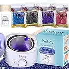 Scaldacera Professionale Wolady Scaldacera Elettrico 500ml Kit Depilazione Cera 4 Buste di Cera Fornello Scaldacera 10 Spatole Riscaldatore Ceretta Corpo Braccia Ascelle Bikini