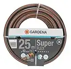 Gardena Premium SuperFLEX Schlauch 19 mm (3/4 Zoll), 25 m: Gartenschlauch mit Power-Grip-Profil, 35 bar Berstdruck, hochflexibel, formstabil, UV-beständig (18113-20)