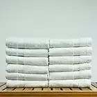 Bare Cotton 893-601-01 Luxury Hotel and Spa Towel 100-Percent Genuine Turkish Cotton Wash Cloths-Honeycomb, Set of 12, Washcloths, White