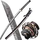 Shengsword Hand Forged Katana Sword Real Clay Tempered L6 Steel Hitatsura Hamon (皆烧) Blade Full Tang Samurai Sword