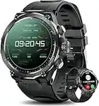 Skykinger Montre Connectée Homme avec Appel Bluetooth Etanche Montre Sport avec Cardiofre quencemètre Moniteur de Sommeil Podometre Lecteur de Musique Montre Intelligente pour Android iOS