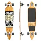 Osprey | Twin Tip Longboard, 42inch Complete Skateboard, 5-Ply Bamboo, for Kids, Adults and Beginners, Eagle, Multiple Colours