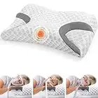 CPAP Memory Foam Pillow for Side Sleeper, Sleep Apnea Pillow for Sleeping, CPAP Nasal Pillows Suit for All CPAP Masks User, Orthopedic Neck Support Pillow Relief Neck Pain for Side Back Sleepers