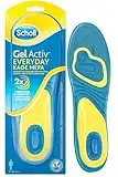 Scholl Solette Gel Activ Everyday, Solette per Scarpe ad Uso Quotidiano per Uomo con Tecnologia Antiodore, Azione Anti Urti e Ammortizzante, Misura 40-46.5 EU, Confezione da 1 Paio