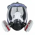 18 in 1 Full Face Mask,Respirator Mask,Reusable Adjustable Full Face Cover Protecting,Respiratory Protective Mask can Prevent Gas, Paint, Dust, Chemicals and Other work Protection