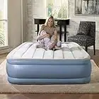Simmons Beautyrest Hi-Loft Inflatable Air Mattress: Raised-Profile Air Bed with External Pump, Full