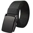 Fairwin Nylon Web Belt, 1.5 Inch Men's Tactical Webbing Casual Metal Buckle Belt