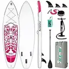FunWater Inflatable 10'6×33"×6" Ultra-Light SUP for All Skill Levels Everything Included with Stand Up Paddle Board, Adj Paddle, Pump, ISUP Travel Backpack, Leash, Waterproof Bag