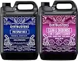 Dirtbusters 3 ln 1 Clean & deodorise Concentrate 1 X 5 Litres & heavy duty high ph solution carpet pre spray Professional Carpet & Upholstery extraction shampoo solution cleaner