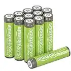 Amazon Basics 12-Pack Rechargeable AAA NiMh Performance Batteries, 800 mAh, Recharge up to 1000x Times, Pre-Charged