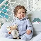 Zero pam 22 Zoll Reborn Baby Vollsilikon Junge Weichkörper Kleinkind Babypuppe Wie Echtes Baby Pupprn Mit Blaue Augen