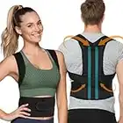 Corrector postura espalda | Para mujer y hombre | Talla M | Espalda recta | Arnes sujetador tirantes correctores de hombros + faja lumbar y dorsal | Chaleco postural | Active back stretcher posture