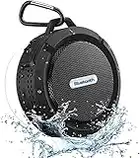 Mini Shower Speakers, IP67 Waterproof Bluetooth Portable Speakers and True Wireless Stereo and Dsp Technology, 6 Hours Playback and Microsd Card, Internal Microphone, Suction Cup, for Pool, Beach