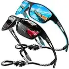 Perfectmiaoxuan Polarisierte Sonnenbrille Herren Damen Radfahren Golf Fahren Angeln Klettern Sommer Outdoor Mode Leichtgewicht Sonnenbrille Seil Brillen Halter Cat 3 CE