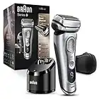 Braun Series 9 9370cc Rechargeable Wet & Dry Men's Electric Shaver with Clean & Charge Station