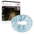 UltraPro Escape LED Rope Lights, Cool White 5000K, Indoor or Outdoor, 50ft, Linkable, Perfect for Deck, Garden, Patio, Landscape Lighting, Camping, Bedroom Décor, Waterproof, String Lights, 54846