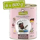 GranataPet Liebling's Mahlzeit Saumon & Dinde, 6 x 800 g, Nourriture Humide pour Chien, sans céréales et sans Sucre, Aliment Complet à Haute teneur en Viande et huiles de qualité supérieure