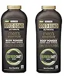 Gold Bond Ultimate Men's Essentials Body Powder, 10 oz., Pack of 2