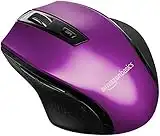 Amazon Basics - Mouse wireless ergonomico - DPI regolabili - Viola