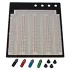 Jameco Valuepro BB-4T7D 3220-Point Solderless Breadboard, 4 Terminal Strip, 7 Bus Strip, 7.5" Width, 7.25" Length