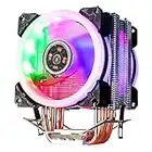 GLOTRENDS Dissipatore con Ventola CPU per Intel Core processore desktop di 12a generazione (LGA 1700), RGB PWM 120 mm Ventole, 210W TDP, staffa di montaggio per LGA 1700/1200/1156/1155/1151/1150/775