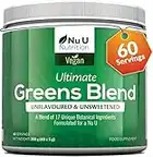 Super Greens Powder - 17 Superfoods Powder for Liver Support - 300g 60 Servings - Vitamin & Mineral Rich Formula - No Artificial Ingredients - Vegan & Vegetarian Friendly - Best Value - Made in The UK