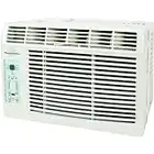 Keystone 6,000 BTU Window-Mounted Air Conditioner with Follow Me LCD Remote Control, White