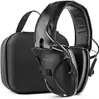 awesafe Protection auditive électronique pour Les Sports d'impact [Livré avec Sac de Transport Rigide], Casque Electronique Anti Bruit, NRR 24 DB, Casques Anti Bruit Idéal pour Les tireurs et Hunting