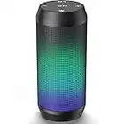 ELEHOT-Store Cassa Bluetooth Altoparlante Speaker Portatili Vero Stereo Wireless Hi-Fi Bassi Potenti Luce LED Wireless Micro SD Chiamata Vivavoce Microfono Incorporato Batteria USB