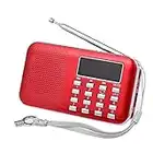 Docooler Radio FM Haut-parleur portable FM Radio transportable avec écran LCD Support Lecteur U disque et micro SD Card aux mp3 Support USB Drive TF carte AUX-IN earphone-out