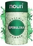 Nouri, Premium Organic Spirulina Powder 500mg, Supports Immune Systems and Energy Levels, Rich in Vitamins, Suitable for Vegans, 500g Powder, Certified CN-BIO-140 Non-EU Agriculture