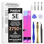 Battery for iPhone SE 1st Generation, 2023 New 0 Cycle High Capacity Replacement Battery for iPhone SE 2016 First Gen Models A1662, A1723, A1724 with Professional Repair Tool Kit