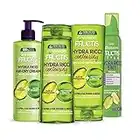 Garnier Fructis Routine Completa Hydra Ricci, Kit con Shampoo, Balsamo, Trattamento senza risciacquo e Styling Mousse, Per Capelli da Mossi a Ricci, Con Pectina della Frutta e Olio di Pistacchio