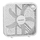 PELONIS 3-Speed Box Fan for Full-Force Circulation with Air Conditioner, White