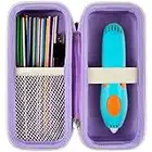 GWCASE Case Compatible with 3Doodler Start+ Essentials for 3D Pen Set for Kids, for 3D Pens Storage Organizer Carrying Holder Fit for 3D Printing Pen, Plastic Refill Blister (Box Only)-Purple