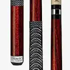 Players HXTC15 Billiard Pool Cue PureX Enhanced Zebrawood Forearm and Butt with Mz Multi-Zone Grip, Kamui Tip, 19-Ounce, 11.75 mm