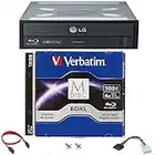 LG 14x WH14NS40 Internal Blu-ray Burner Bundle with 100GB Verbatim M-Disc BDXL and Cable Accessories