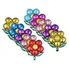 TOYANDONA Palloncini di Decorazione di Festa di Fiore di Palloncino di Foglio di Alluminio per Festa di Matrimonio di Compleanno Festa 10pcs (Colore Misto)