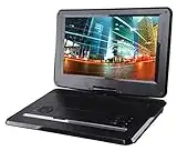 Sylvania 15.6" Swivel Screen Portable DVD Player with USB & SD Card Slot & Rechargeable Battery - SDVD1566, Black