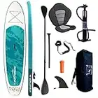 M.Y PointBreak Paddle Boards 10ft 6in Inflatable Stand Up Paddle Board with Kayak Seat Conversion Kit Complete with Full SUP Accessories Package