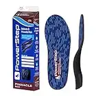 Powerstep Pinnacle Maxx Insoles - Over-Pronation Corrective Orthotic Inserts for Maximum Stability - Plantar Fasciitis Relief, Heel & Foot Pain Relief & Arch Support Insoles (M 10-10.5, F 12)