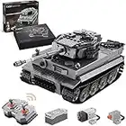 dOMOb Tiger WWII German Tank Building Kit – 2.4G Remote Control Battle Army Build Set – 1:35 RC Tank Model – CaDA Bricks Toy for 14+ Kids & Adults – 925 Building Blocks – for Boys, Hobbyist, Collector
