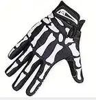 MEW Unisex Riding Gloves for Cycling, Biking, Motorcycle with Full Finger Skeleton Design Non-Slip Outdoor Gloves (Large)