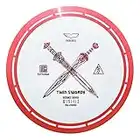 Yikun Professional Disc Golf Twin Swords Tortoise Fruit Line Distance Driver 170-175g Perfect for Outdoor Games and Competition (Red)