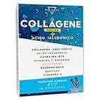 COLLAGENE IDROLIZZATO 5000MG | da Bere | con Acido Ialuronico, Coenzima Q10, Vitamina C Naturale, Melograno, Resveratrolo, Acido Alfa Lipoico, Bardana | 10 Stickpack Liquidi