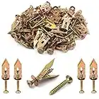 ISPINNER 140pcs 12x30mm Self Drilling Drywall Anchors with Screws Kit, No Drill or Holes in Wall, Hangs up to 66 lbs