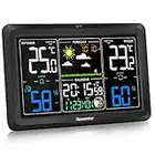 Weather Station with Outdoor Sensor Wireless, Newentor Large Color Display Home Weather Stations