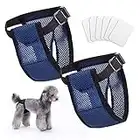 Nobleza 2X Pannolini per Cani, Pantaloni Protettivi Lavabili con 6 Assorbenti Igienici, Mutande Igieniche Cagna in Calore, Sanitari Mutandine Riutilizzabili per Femmine Cane, 2 Pz. Vita 35-43 cm, M